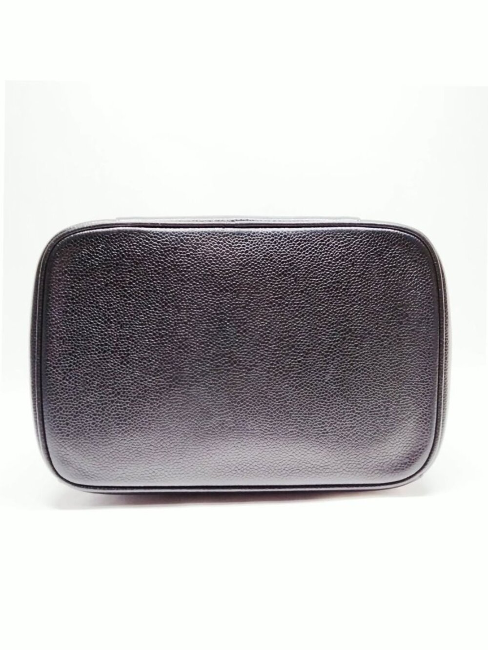 Authentic Chanel CC Vanity Case Bag Black Caviar Leather Large Logo Crossbody - Picture 9 of 16
